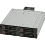 Supermicro M14TQC Mobile Rack, 4x 2.5" Hot-Swap SAS3/SATA3 in 1x 5.25" Black