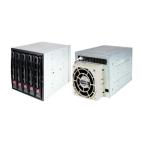 Supermicro M35T-1B Mobile Rack - Black 5x 3.5" Hot-Swap in 3x 5.25" Bay - 1x 90cm fan