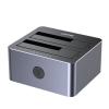 Unitek Y-3026-AU SB3.0 to Dual SATA HDD Aluminium Docking Station with Offline Clone Function Compatible with all 2.5" / 3.5" SATA HDD/SSD with any Capacity - Supports SATA III / SATA II / SATA I - Plug & Play