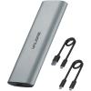 Valore AC-212 USB 3.1 NvMe SSD Enclosure (10Gbps) Aluminum Alloy Case - Support 2230,2242,2260,2280 M.2 NVME and M.2 SATA SSD