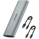 Valore AC-212 (10Gbps) USB 3.1 NVMe SSD Enclosure Aluminum Alloy Case - Support 2230 / 2242 / 2260 / 2280 M.2 NVME & M.2 SATA SSD