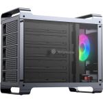 Yottamaster Defender 5 Bay with RAID RGB External Hard Drive Enclosure Aluminum Alloy 2.5"& 3.5" SATA HDD / SSD RAID  External HDD SSD Storage Enclosure with 80mm RGB Silent Fan - Supports 5x 18TB Capacity for PC DIY Experts & Gamers