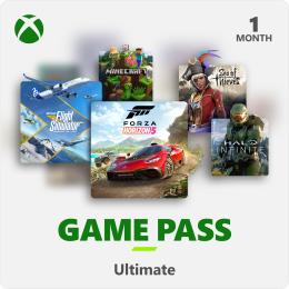 Microsoft Xbox Game Pass Ultimate Retail - 1 Month Membership Digital Code for Xbox, PC and Cloud Gaming
