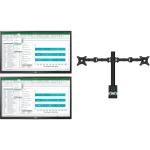 LG Dual Monitors 24MK430H-B 24" FHD IPS Monitors (A-Grade Refurbished) VGA - HDMI - Supplied with Loctek Dual Monitor Desk Mount Bracket - Reconditioned by PB Tech - 1 Year Warranty