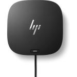 HP USB-C (5TW10AA) G5 Dock (A-Grade Refurbished) 1 USB Type-C (front, data/power-out); 2 USB 3.0; (side, charging SS); 1 headphone/microphone combo (side); 2 USB 3.0 (back, charging); 2 DisplayPort; 1 HDMI 2.0;  1 RJ-45 (back)