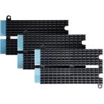 Asustor M.2 Heatsinks Covers 6x M.2 Slots. For Flashstor (FS67/FS68) and AS-T10G3, Screws included.