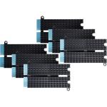 Asustor M.2 Heatsinks Covers 6 M.2 Slots. For Flashstor (FS67/FS68) and AS-T10G3,  Screws included. 2 SETS
