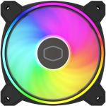 Cooler Master MasterFan MF120 Halo2 Dual Loop Addressable RGB Fan, 120mm, Dual Loop Addressable RGB, 4-Pin PWM