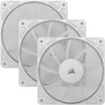 Corsair RS120 White 120mm Fan Triple Pack with Daisy-chainable 4-pin PWM connectors