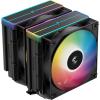 DEEPCOOL AG620 V2 Black CPU Cooler 2 x 120mm ARGB Fan, Support Intel LGA 1851/ 1700 / 1200 / 1151 / 1150 / 1155, AMD AM5 / AM4
