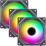 Formula V Line AIR BRIDGE Black Infinity Mirror A-RGB PWM, Modular Connection - 3x 120mm Fan Pack
