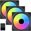 Lian Li UNI FAN SL Infinity Digital Addressable RGB 120 Fan, 3x 120mm Fan Pack with Controller, Black Lian Li UNI FAN SL Infinity Digital Addressable RGB 120 Fan, 3x 120mm Fan Pack with Controller, Black