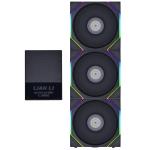 Lian Li UNI FAN TL120 Reverse Blade Digital Addressable RGB 120 Fan, 3 Pack, Black