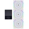 Lian Li UNI FAN TL120 Digital Addressable RGB 120 Fan, 3 Pack, White Lian Li UNI FAN TL120 Digital Addressable RGB 120 Fan, 3 Pack, White