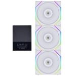 Lian Li UNI FAN TL120 Digital Addressable RGB 120 Fan, 3 Pack, White