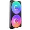 NZXT F Series 240 RGB Core PWM Fan single frame with Two Fans Black NZXT F Series 240 RGB Core PWM Fan single frame with Two Fans Black