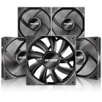 OKINOS Hurricane PWM 120mm Case Fans, 5 packs,