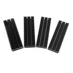 QNAP Heatsink for M.2 SSD module 68mm x 21mm x 10.5mm Black metal 4 pieces