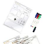 ENHANCE ENTTACS100CLEW  Tabletop Acrylic Character Sheets - Clear
