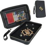 ENTTCET100BKEW  Tabletop RPG Dice Organizer Case & XL Rolling Tray - Black