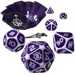 ENHANCE ENTTDM7520PREW  Tabletop Collectors 7pc Metal RPG Dice Set - Purple
