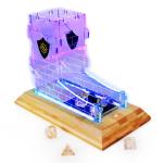 ENHANCE ENTTADL100CLEW  Tabletop LED Dice Tower and 7pc Clear Dice Set