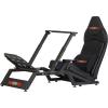 Next Level Racing NLR-S010 F-GT Cockpit Steel frame with premium racing seat, dual position cockpit for authentic Formula or GT Racing position