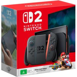 Nintendo Switch 2 Mario Kart World Bundle Gaming Console with Joy-Con 2 Controllers Includes Nintendo Switch 2 Dock / AC Adaptor / USB-C Charging Cable & Ultra High-Speed HDMI Cable