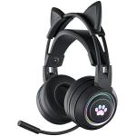 PowerPlay PUCHBL PowerPlay Cat RGB Gaming Headset (Black)