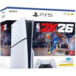 Sony PS5 PlayStation 5 Slim Disc Edition Console - NBA 2K26 Bundle