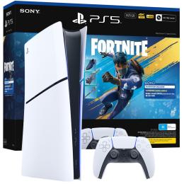 Sony PS5 PlayStation 5 Slim Digital Edition 825GB Console - Fortnite Flowering Chaos Bundle