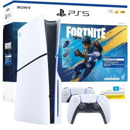 Sony PS5 PlayStation 5 Slim Disc Edition 1TB Console - Fortnite Flowering Chaos Bundle