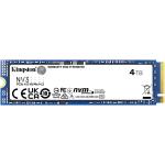 Kingston NV3 4TB M.2 NVMe Internal SSD PCIe Gen 4 - Up to 6000MB/s Read - Up to 5000MB/s Write - Backward Compatible with Gen 3 - 3 Years Warranty