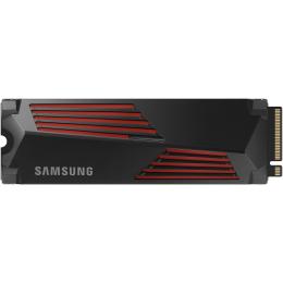 Samsung 990 Pro With Heatsink 4TB M.2 NVMe Internal SSD PCIe Gen 4 - Up to 7450MB/s Read - Up to 6900MB/s Write - 1600K/1550K IOPS - 5 Years Warranty or 2400 TBW