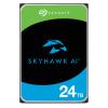 Seagate SkyHawk AI 24TB Internal HDD SATA3 - 512MB Cache for DVR NVR Security Camera System - Supporting up to 64 HD Video Streams and 32 AI streams - 5 Years Warranty