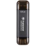 Transcend ESD310C 128GB Portable External SSD USB-C & USB-A - Read up to 1050MB/s