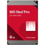 WD Red Pro 6TB 3.5" NAS Internal HDD SATA3 - 256MB Cache - 7200 RPM - Designed and Tested for RAID Environments - 8-16 Bay NAS - 5 Years Warranty