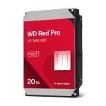 WD Red Pro 20TB 3.5" NAS Internal HDD SATA3 6Gb/s - 512MB Cache - 7200 RPM - Designed and Tested for RAID Environments - 8-16 Bay - 5 Years Warranty