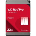 WD Red Pro 22TB 3.5" NAS Internal HDD SATA3 6Gb/s - 512MB Cache - 7200 RPM - Designed and Tested for RAID Environments - 8-16 Bay - 5 Years Warranty