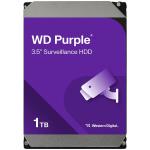 WD Surveillance Purple 1TB 3.5" Internal HDD SATA3 - 64MB Cache - 24x7 always on Reliability - Built for personal, home office or small business - Up to 64 cameras - AllFrame 4K Technology - 3 Years warranty