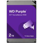 WD Surveillance Purple 2TB 3.5" Internal HDD SATA3 - 64MB Cache - 24x7 always on Reliability - Built for Personal / Home Office / Small Business - Up to 64 cameras - 3 Years Warranty