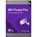 WD Surveillance Purple PRO 12TB 3.5" Internal HDD SATA3 - 512MB Cache - Built for Business / Enterprise Surveillance System - Up to 64 Cameras - Up to 550TB / Year - 5 Years Warranty