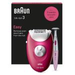 Braun Silk-Epil 3 SE-3202 Corded Lady Epilator ideal for epilation beginners for gentle - The Massage Rollers gently stimulate and massage your skin for even more comfort