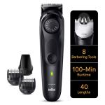 Braun Series 7 BT7440 Beard Trimmer Cordless & Rechargeable Hair Clipper - Washable Trimmer Head & Comb - Long Lasting Battery