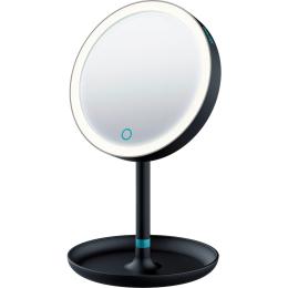 Beurer BS45CY illuminated makeup mirror is perfect for use in your bathroom, as it has an extra-large mirror surface with a magnetic magnification mirror