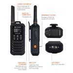 ECOXGEAR ECOXTALK EXG210S-2PK UHF 2Watt CB Handheld 2-Way Radio Walkie Talkie 13km+ Range, 16 hours Operating Time, IP67 Waterproof & Dustproof design