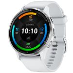 Garmin Venu 3 Smartwatch - 45mm Silver stainless steel bezel with whitestone case and silicone band