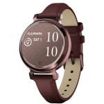Garmin Lily2 Premium Leather Edition Smartwatch - Dark Bronze / Mulberry