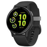 Garmin vivoactive 5 Smartwatch - Slate Aluminium Bezel with Black Case & Silicone Band