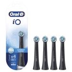 Oral-B iO CB-4 Ultimate Clean Replacement Brush Heads - 4 Pack - Black for Oral-B iO Series 3 / Series 5 / Series 6 / Series 7 / Series 8 / Series 9 Toothbrush
